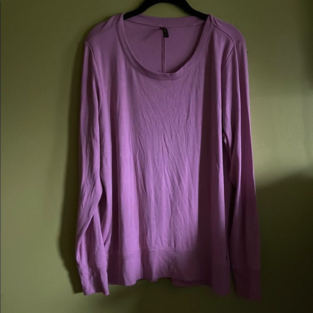 Gaiam Yoga Pink Long Sleeve Top Shirt Size XL